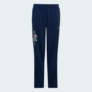 Adidas Kids' Navy Joggers with Floral Design